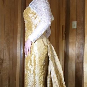 One of a kind gown! Customs designed and sewn